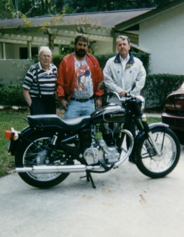 Pa Jamie Frank with the Enfield