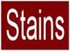 stains with white border around edge