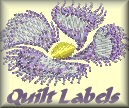 Stitched4You can make embroidered labels for your quilts.